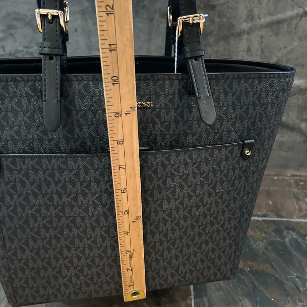 Michael Kors Black Monogram Laptop Bag